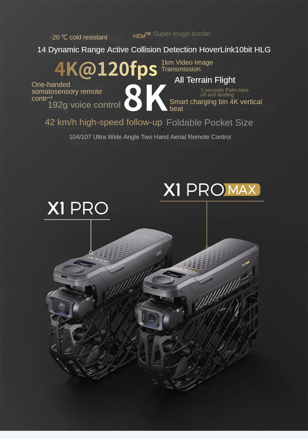 HoverAir-X1-PRO--PROMAX-Flugkamera-Airselfie-192g-GPS-8K-HD-113-CMOS-EIS-Kamera-2-Achsen-Gimbal-All--2023427-1